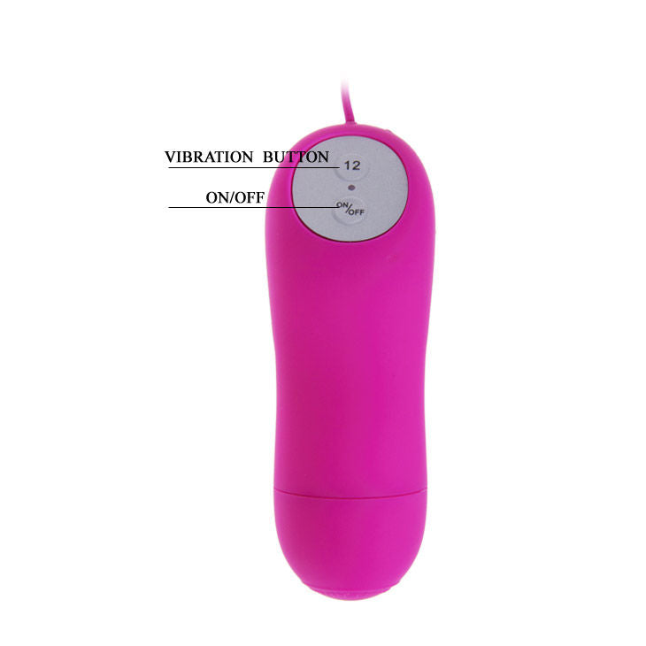 BAILE - VIBRATORE CON STIMOLATORE A FARFALLA 12 VELOCITA'