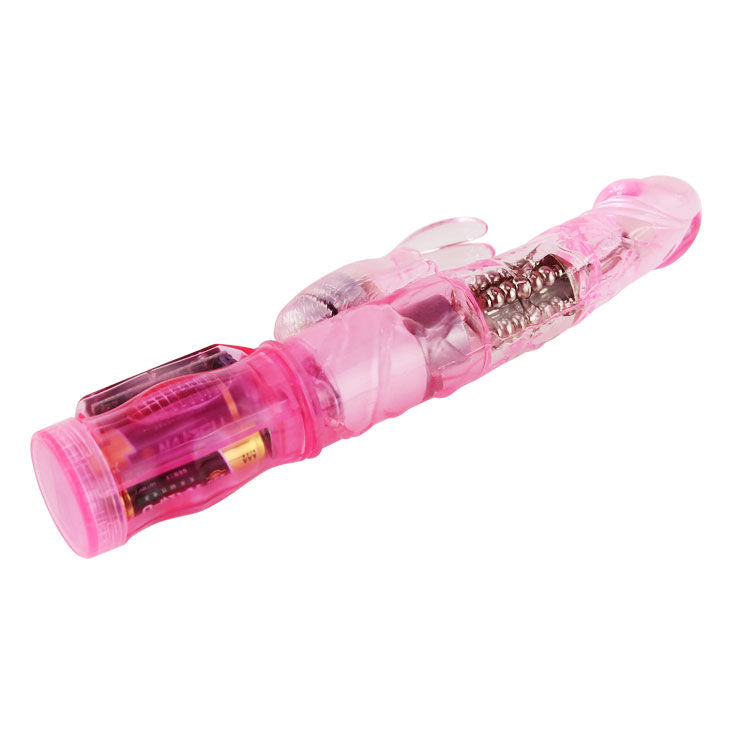BAILE - HAPPY ANGEL VIBRATORE ROTATORE CON RABBIT ROSA