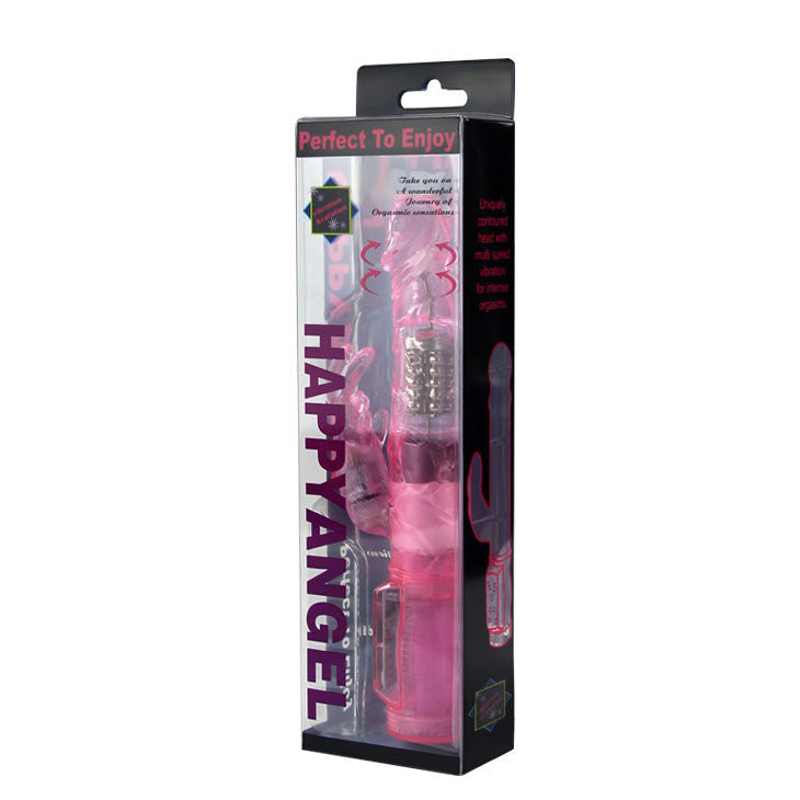 BAILE - HAPPY ANGEL VIBRATORE ROTATORE CON RABBIT ROSA