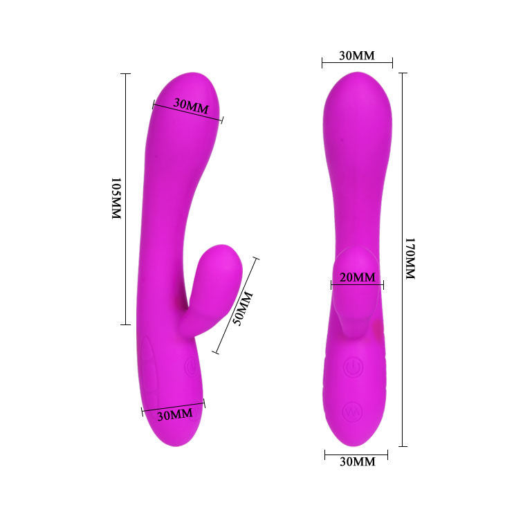 PRETTY LOVE - VICTOR VIBRATORE CON STIMOLATORE CLITORIDEO