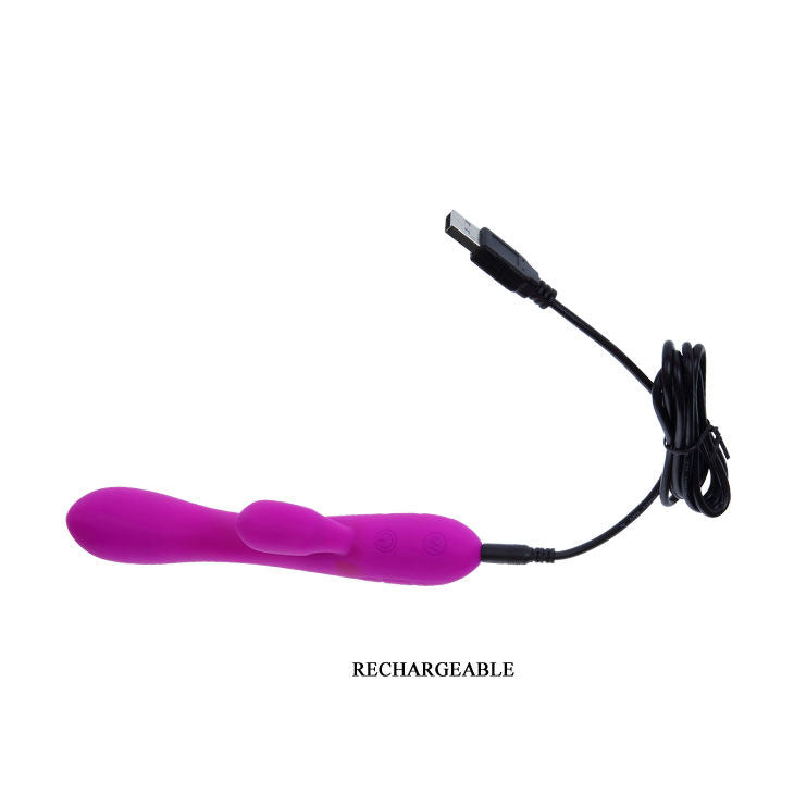 PRETTY LOVE - VICTOR VIBRATORE CON STIMOLATORE CLITORIDEO