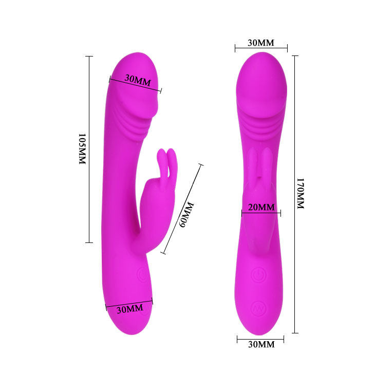 PRETTY LOVE - HUNTER VIBRATORE CON RABBIT 30 MODALITÀ DI VIBRAZIONE