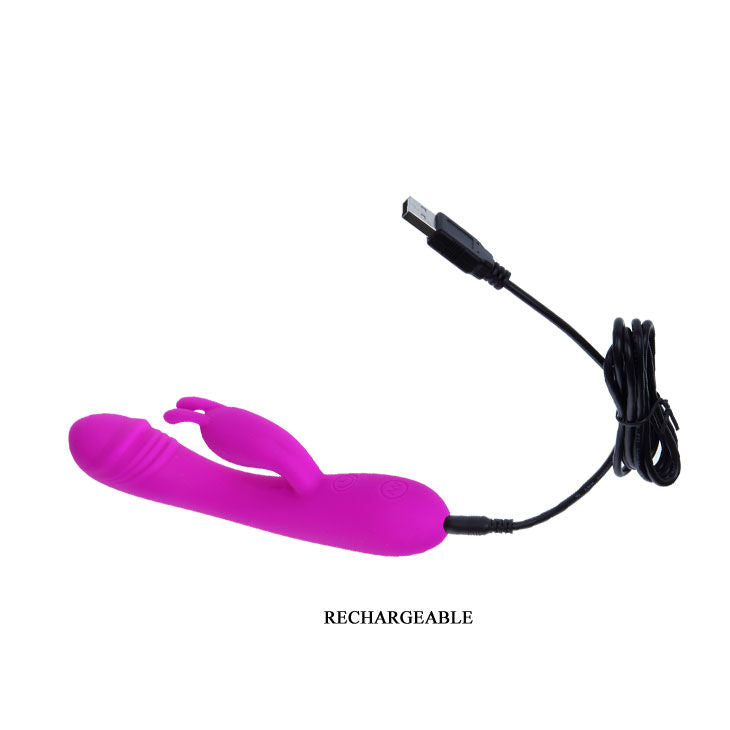 PRETTY LOVE - HUNTER VIBRATORE CON RABBIT 30 MODALITÀ DI VIBRAZIONE