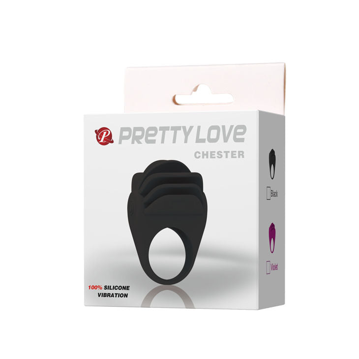 PRETTY LOVE - CHESTER ANELLO VIBRANTE NERO