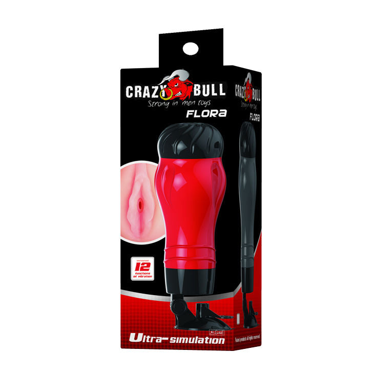 CRAZY BULL - FLORA MASTURBATORE CON VAGINA E BASE CON VENTOSA