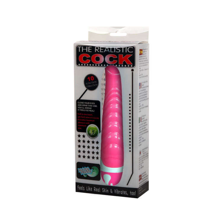 BAILE - THE REALISTIC COCK VIBRATORE PUNTO G 21,8 CM LILLA