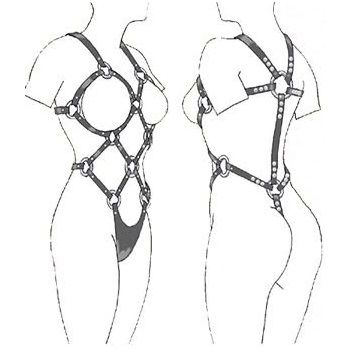 LEATHER BODY - HARNESS STYLING DA DONNA