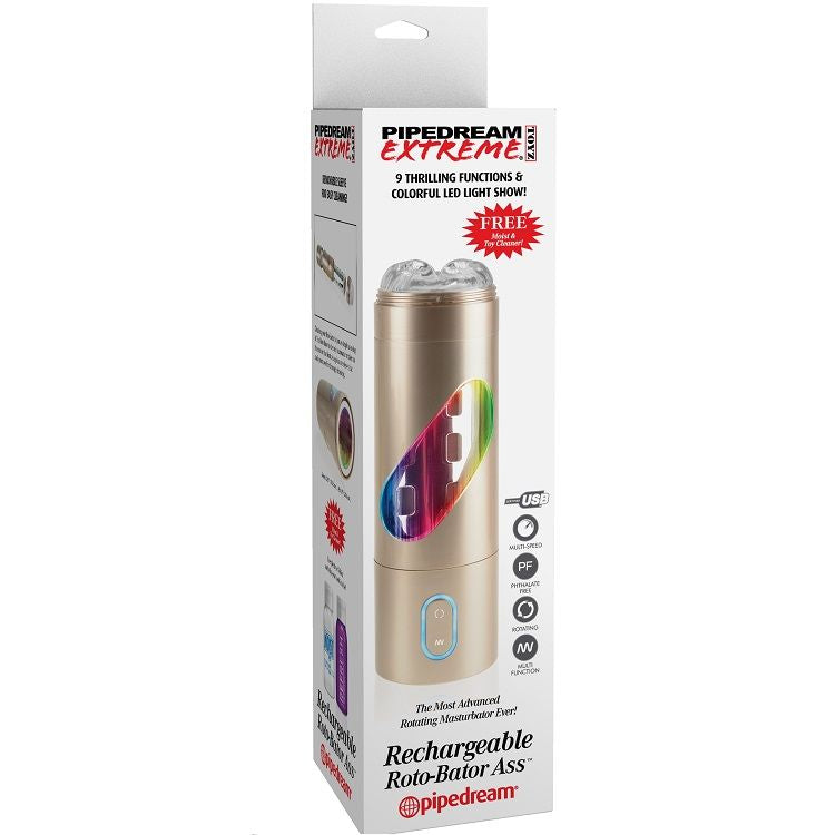 EXTREME TOYZ - ROTO BATOR MASTURBATORE MASCHILE RICARICABILE CON ANO