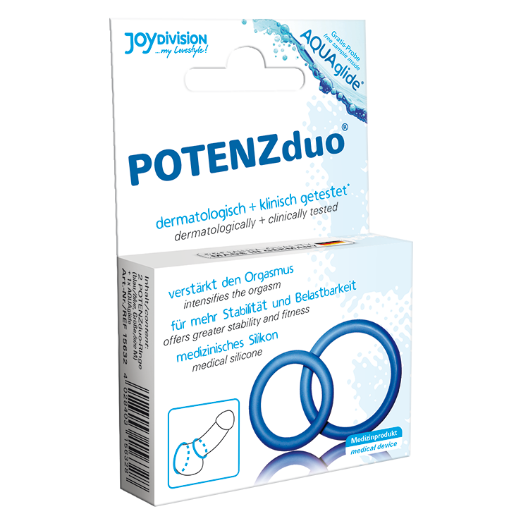 JOYDIVISION - POTENZDUO SET DI ANELLI MISURA XL BLU