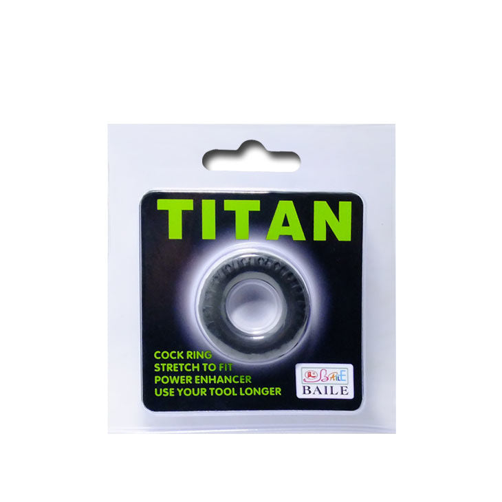 BAILE - TITAN ANELLO PER IL PENE 2 CM NERO E VERDE