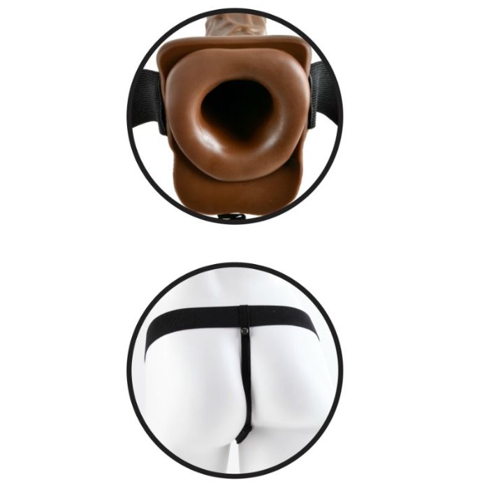 FETISH FANTASY SERIES - STRAP-ON CAVO CON TESTICOLI 18 CM