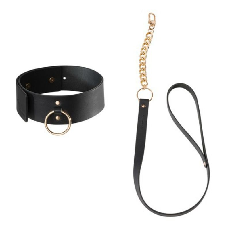 BIJOUX - INDISCRETS MAZE - COLLARE NERO CON GUINZAGLIO