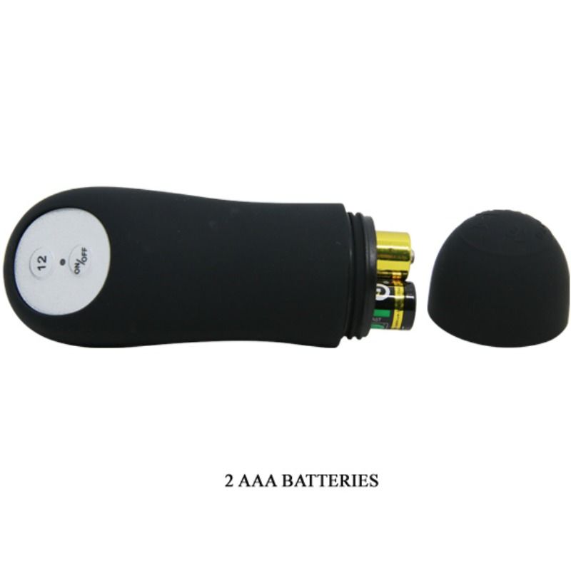 PRETTY LOVE - PLUG ANALE IN SILICONE CON STIMOLAZIONE EXTRA E 12 MODALITÀ DI VIBRAZIONE, TELECOMANDO NERO