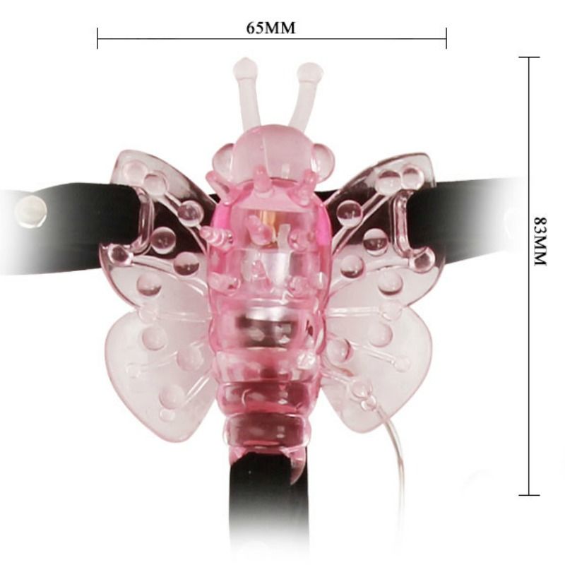 BAILE - HARNESS CON FARFALLA VIBRANTE MULTIVELOCITÀ