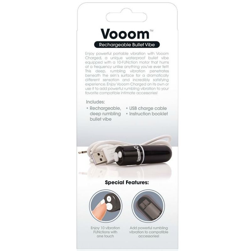 SCREAMING O - VOOOM BULLET VIBRANTE RICARICABILE NERO