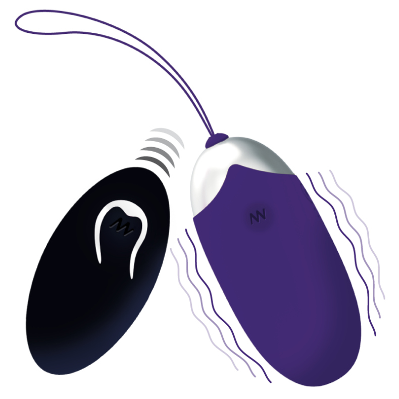 INTENSE - FLIPPY II OVETTO VIBRANTE CON TELECOMANDO VIOLA