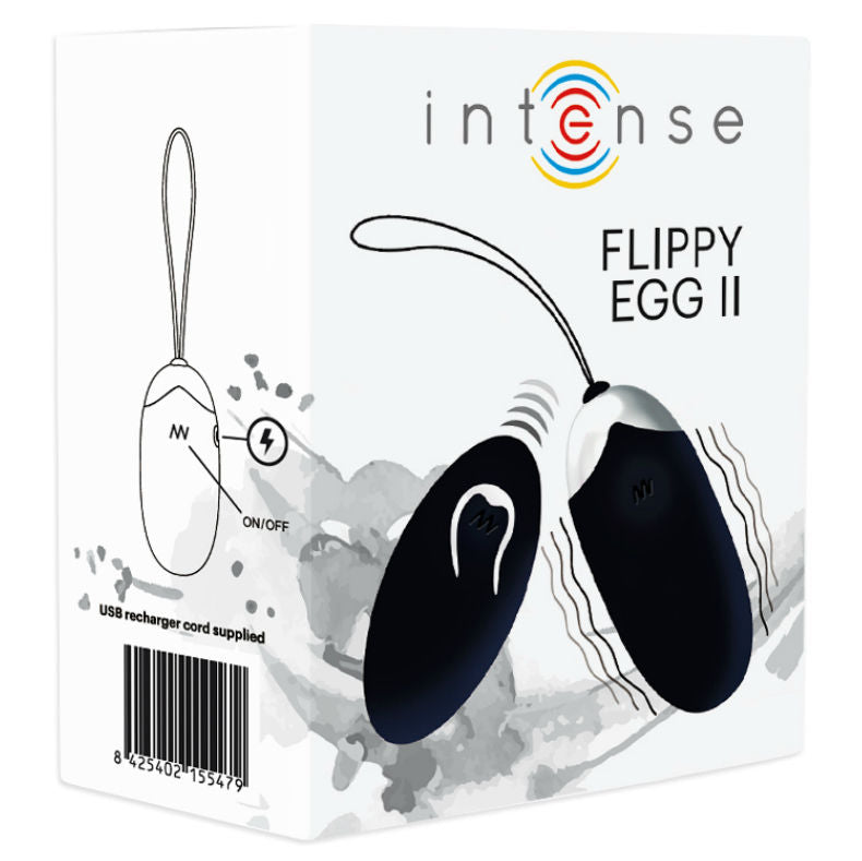 INTENSE - FLIPPY II OVETTO VIBRANTE CON TELECOMANDO NERO