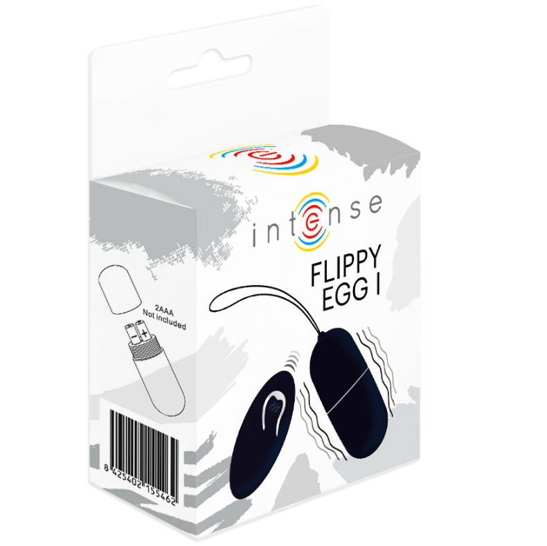 INTENSE - FLIPPY I OVETTO VIBRANTE CON TELECOMANDO NERO