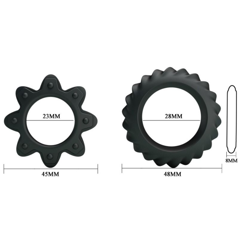 BAILE - FLOWERING KIT 2 ANELLI PENE IN SILICONE
