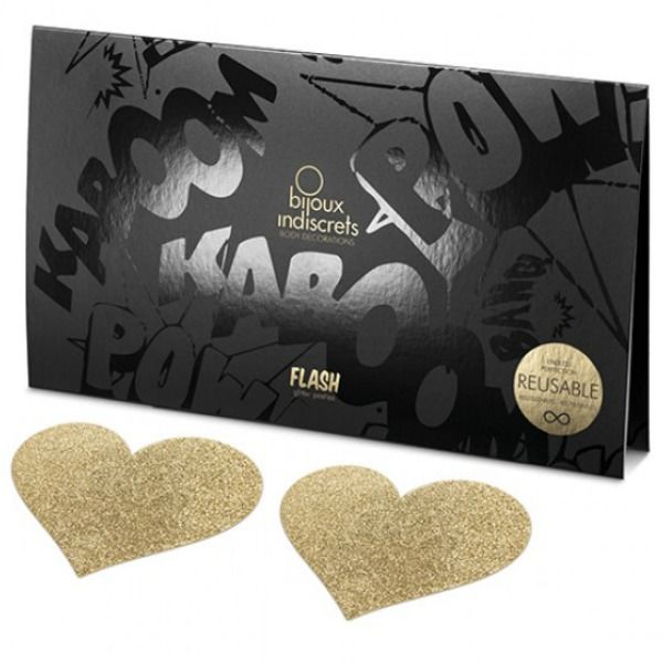 COPRICAPEZZOLI INDISCRETS FLASH HEART COLOR ORO