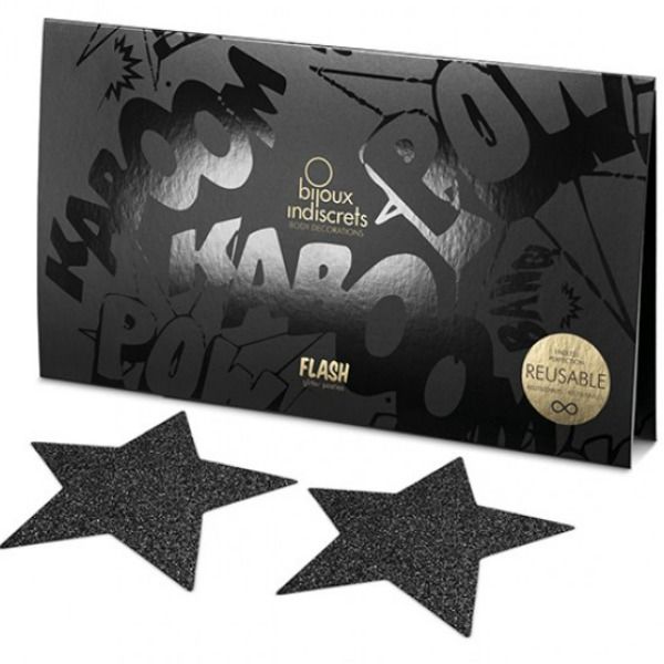 BIJOUX INDISCRETS- FLASH BLACK STAR COPRICAPEZZOLI NERI