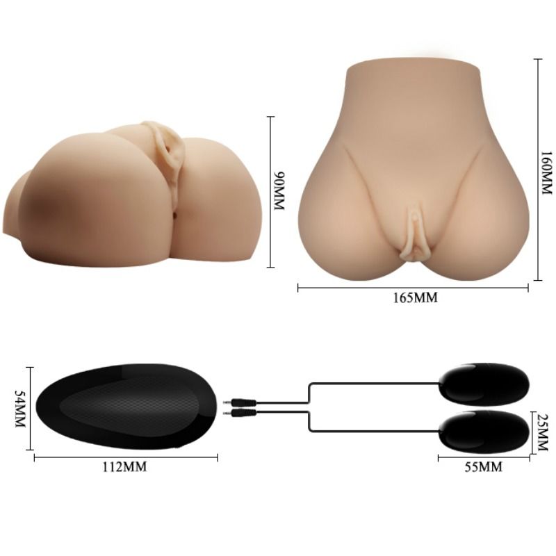 CRAZY BULL - MASTURBATORE REALISTICO VIBRANTE CON VAGINA E ANO POSIZIONE 7