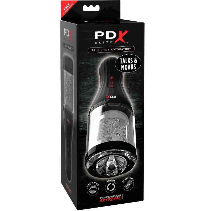 PDX ELITE - TALK DIRTY ROTOBATOR MASTURBATORE ROTANTE CON FUNZIONE VOCALE