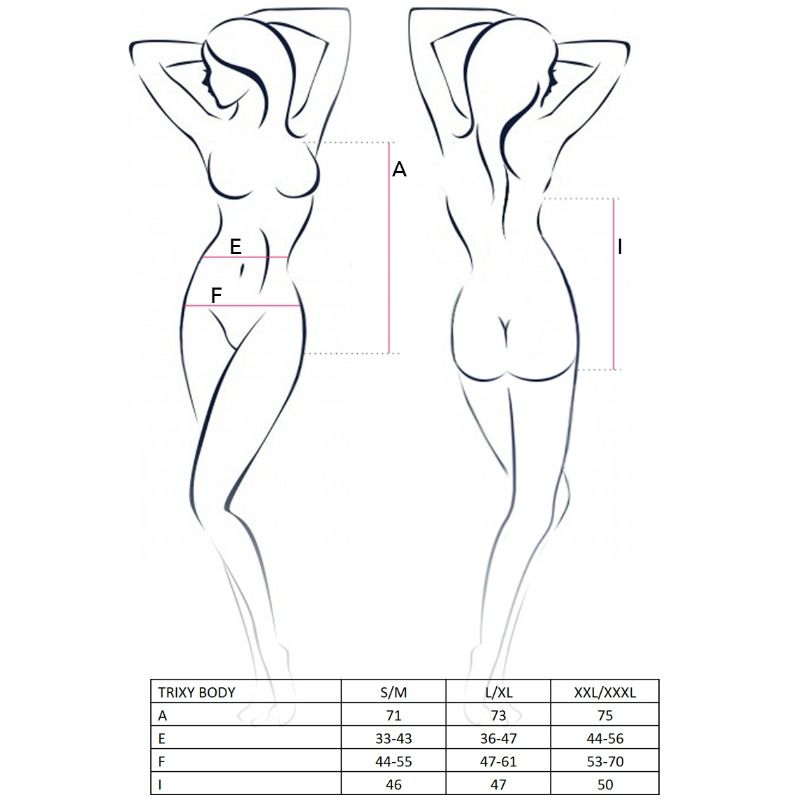 PASSION - TRIXY BODY NERO L/XL