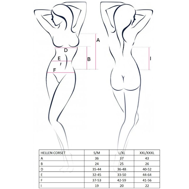 PASSION - HELLEN CORSETTO NERO S/M