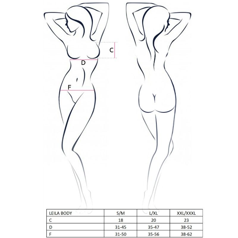 PASSION WOMAN- LEILA TEDDY NERO TAGLIA L/XL