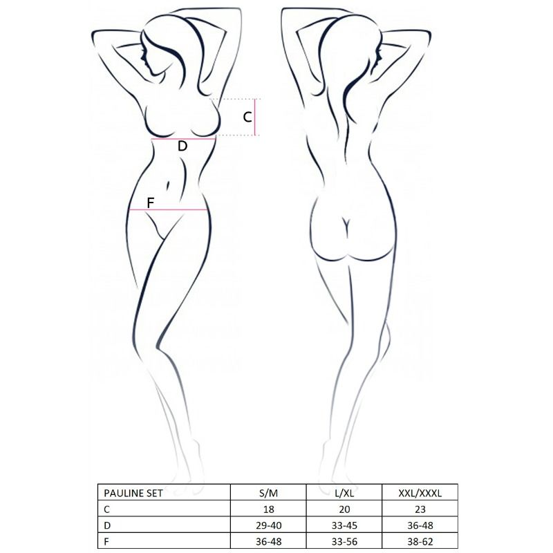 PASSION - PAULINE SET 3 PEZZI L/XL