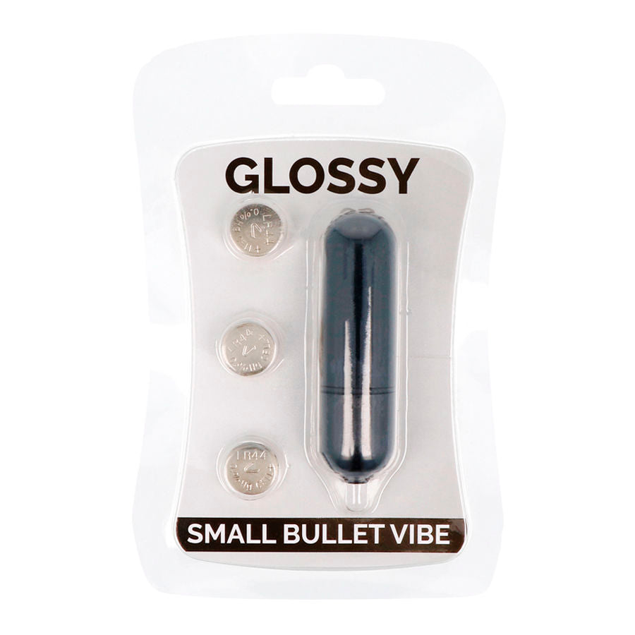 GLOSSY - SMALL PICCOLO BULLET VIBE NERO