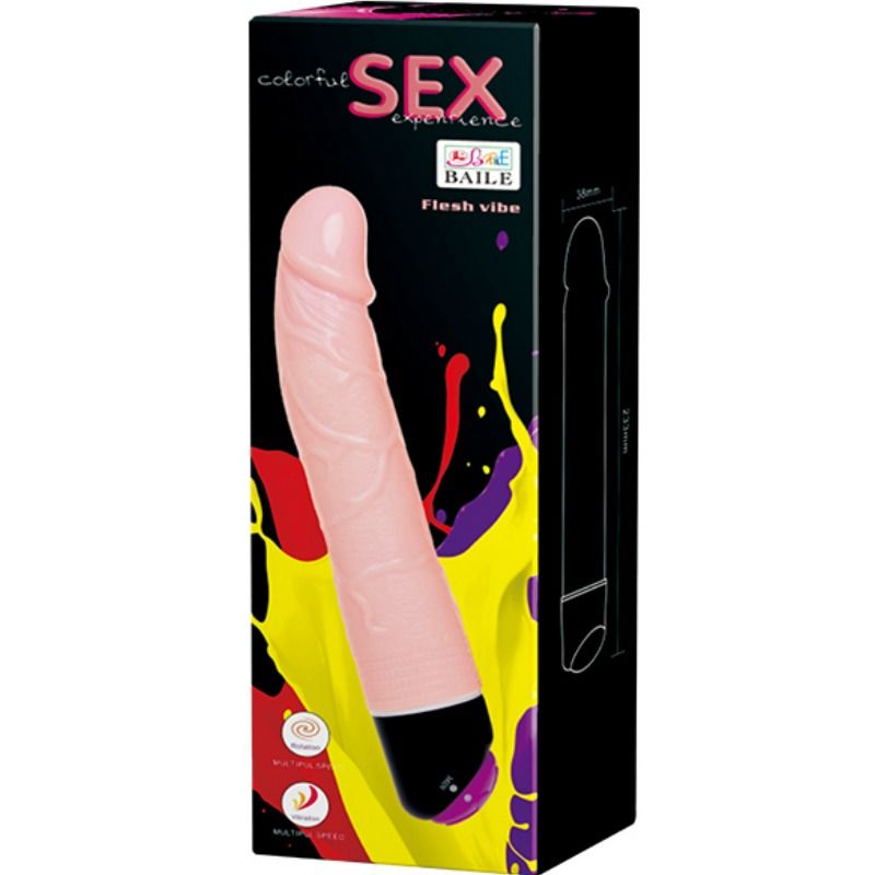 BAILE - COLORFUL SEX VIBRATORE E ROTATORE 24 CM