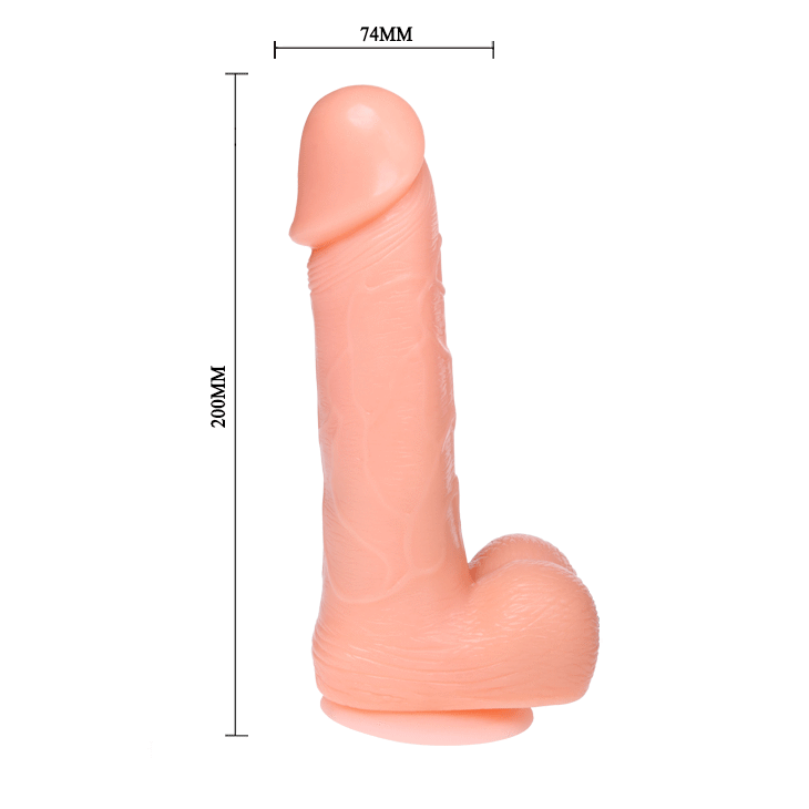 BAILE - DILDO REALISTICO CON VIBRAZIONE E ROTAZIONE 20 CM
