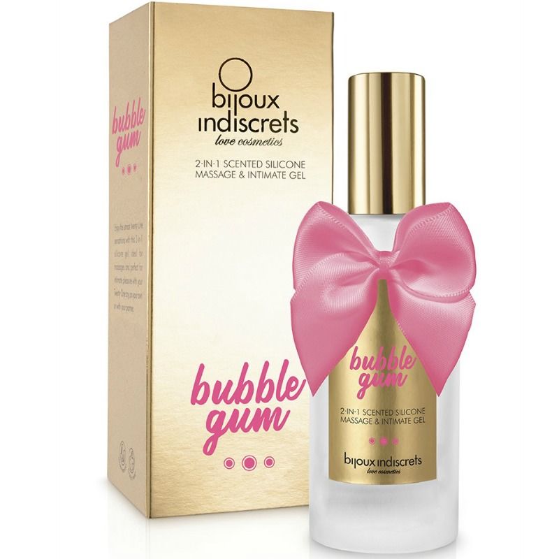 BIJOUX - BUBBLE GUM GEL 2 IN 1 AL SILICONE AROMA BUBBLE GUM FRAGOLA 100 ML