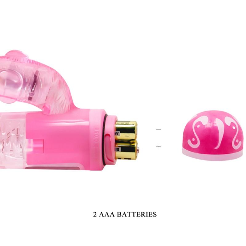 BAILE - VIBRATORE MULTIVELOCITA' CON STIMOLATORE ROSA