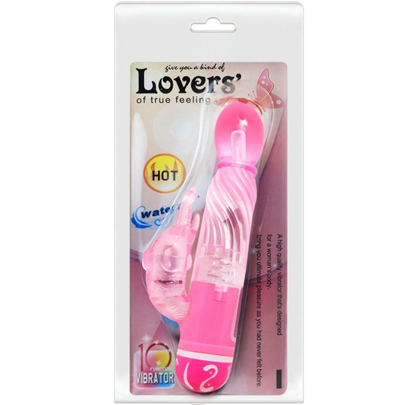 BAILE - VIBRATORE MULTIVELOCITA' CON STIMOLATORE ROSA