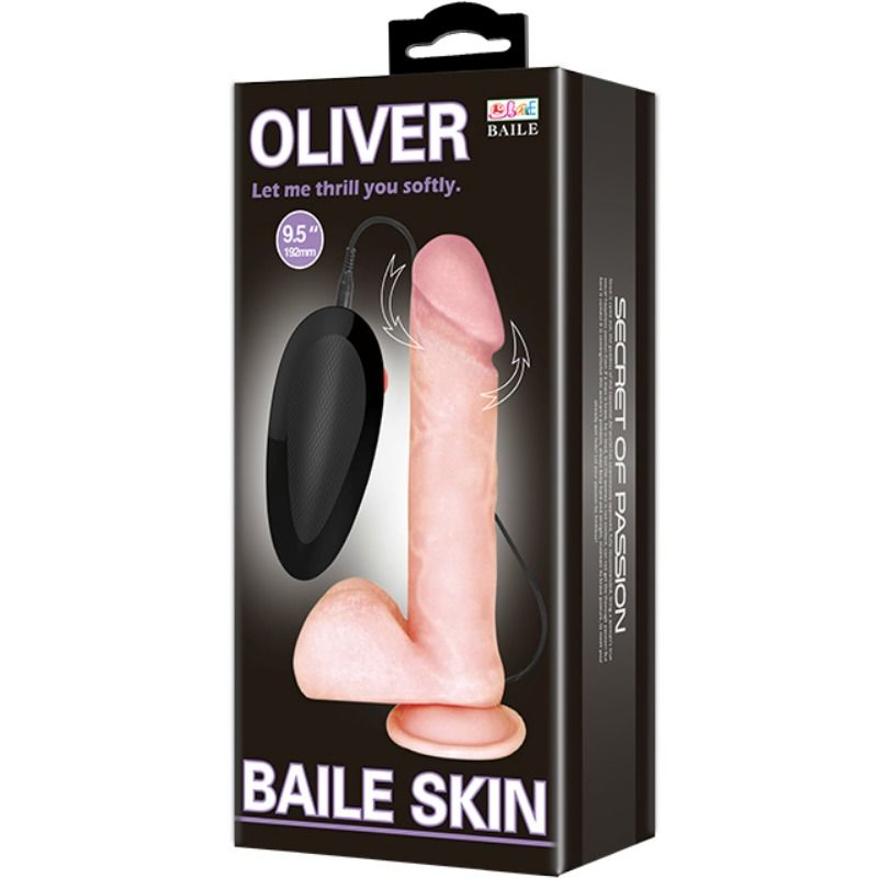 BAILE - OLIVER DILDO REALISTICO VIBRANTE E ROTANTE