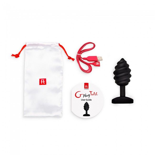 G-VIBE - GPLUG TWIST PLUG CON VIBRAZIONE NERO