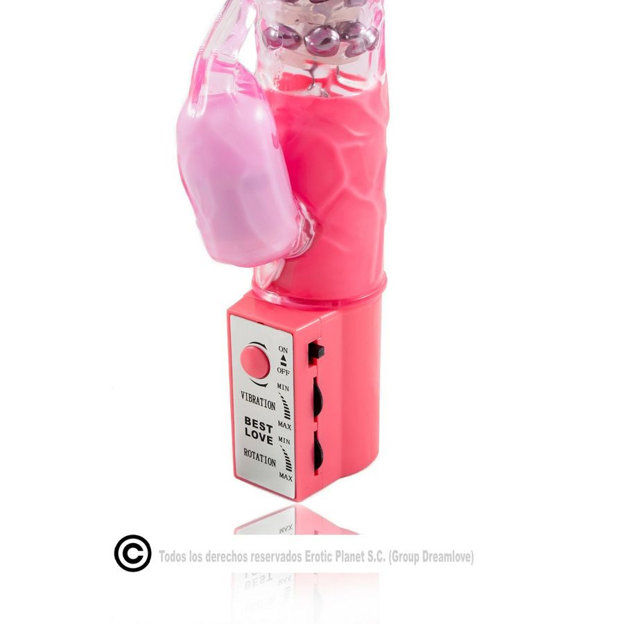 BAILE - CUTE BABY VIBRATORE ROTATORE CON RABBIT ROSA