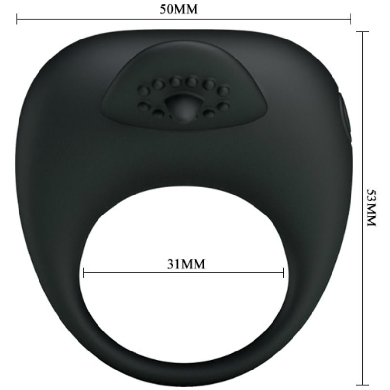 PRETTY LOVE - ANELLO VIBRANTE CON STIMOLATORE A FORMA DI LINGUA