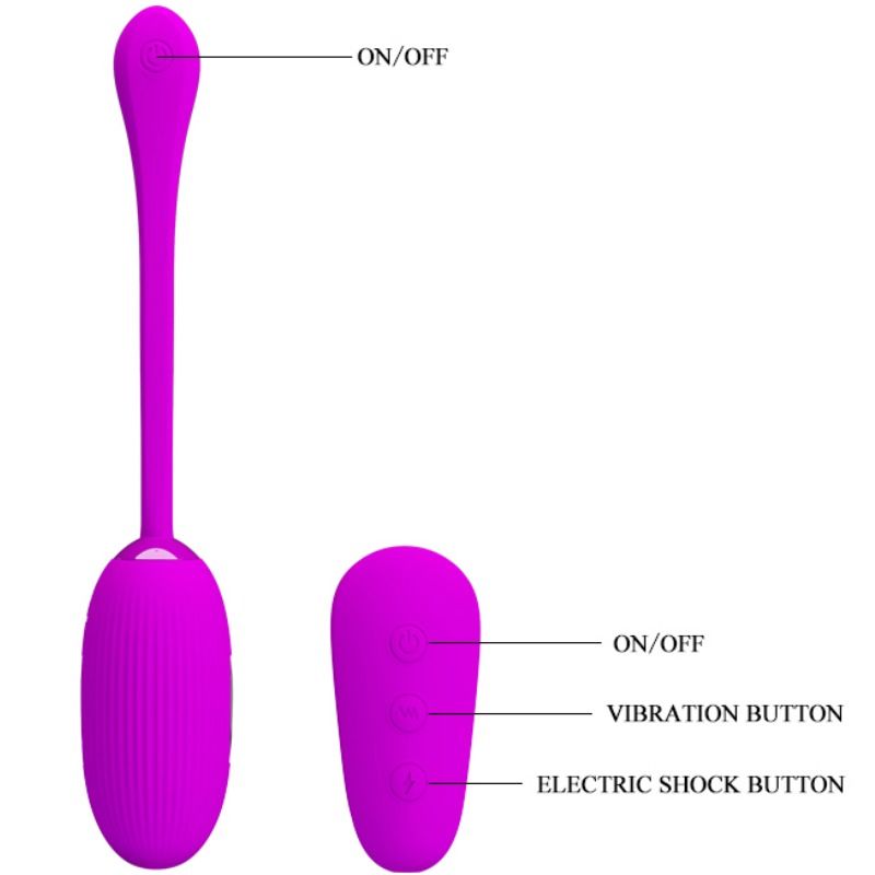 PRETTY LOVE - SHOCK FUN OVETTO VIBRANTE CON ELETTROSTIMOLAZIONE