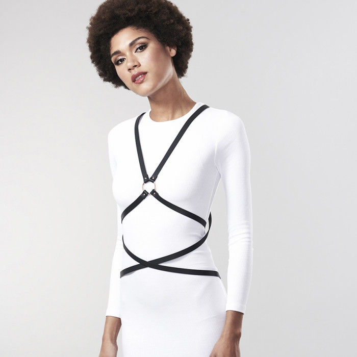 HARNESS BODY INCROCIATO MULTI-WAY INDISCRETS MAZE NERO