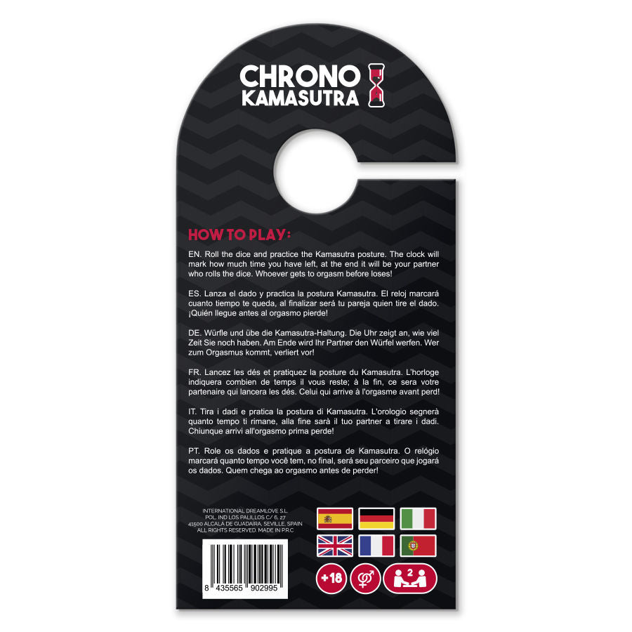 GIOCO CON I DADI CHRONO KAMASUTRA (FRA-ING-SPA-TED- POR- ITA)