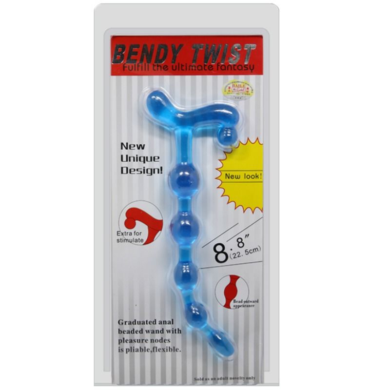 PERLINE ANALI BENDY TWIST BLU