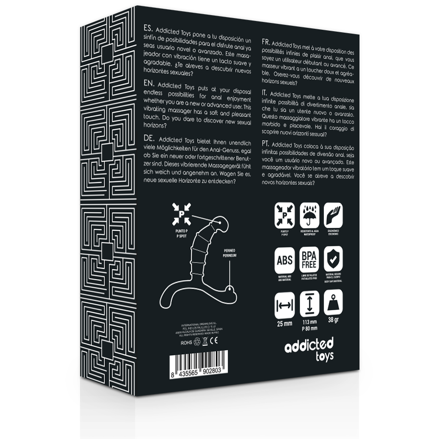ADDICTED TOYS - PIACERE ANALE PROSTATICO NERO