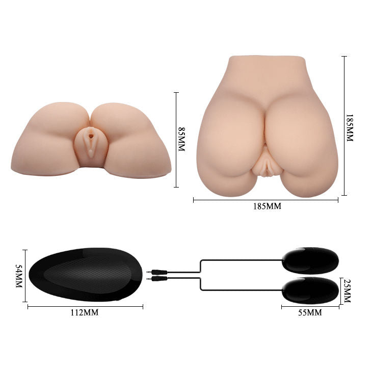 CRAZY BULL - MASTURBATORE REALISTICO VIBRANTE CON VAGINA E ANO POSIZIONE 5