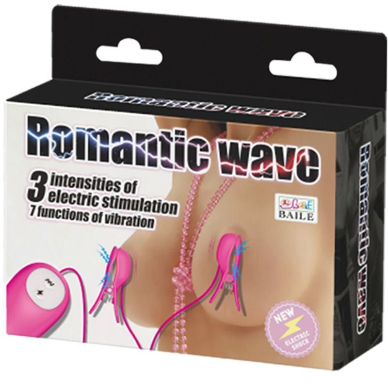 BAILE - ROMANTIC WAVE PINZETTE CON VIBRAZIONE ED ELETTROSHOCK FUCSIA