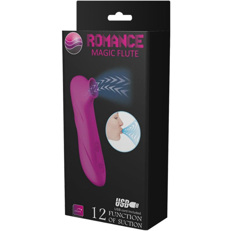 STIMOLATORE A VENTOSA CON 12 MODALITÀ DI ASPIRAZIONE, SILICONE PREMIUM, RICARICABILE USB