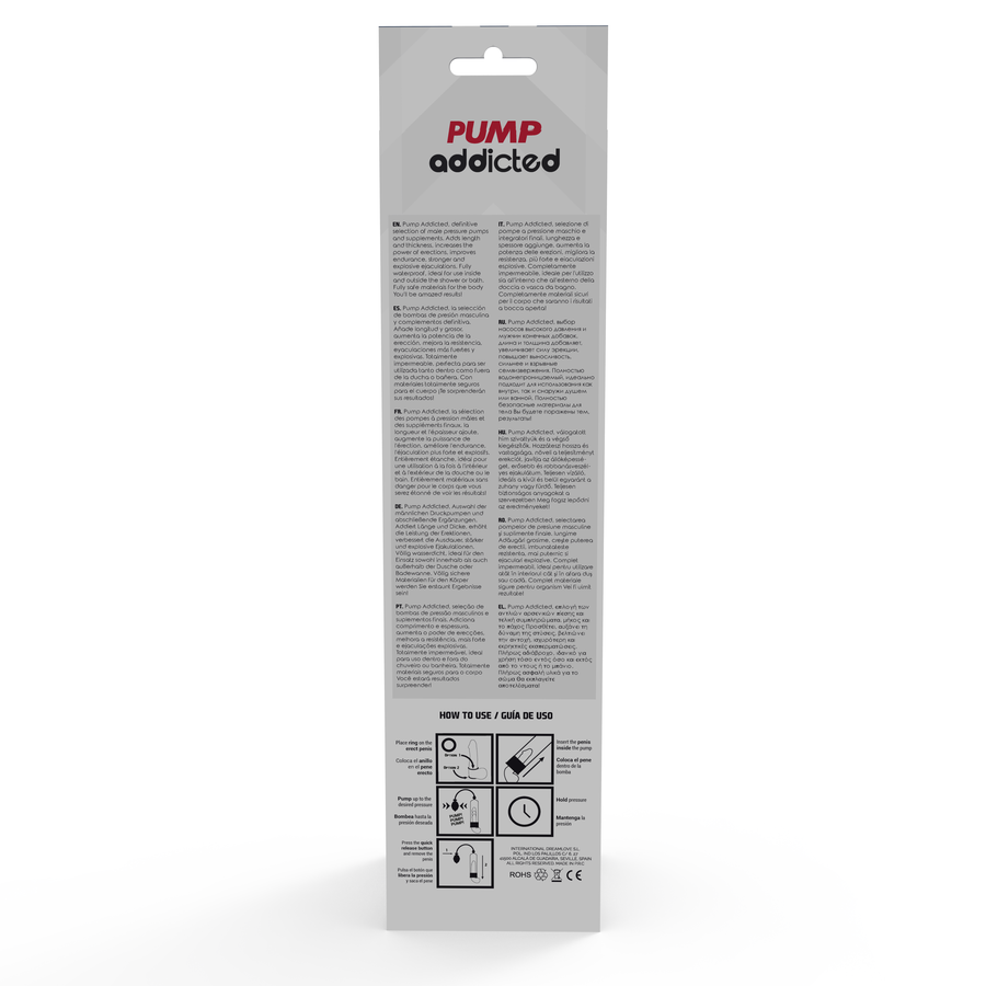PUMP ADDICTED - RX3 POMPA POTENZIAMENTO PENE TRASPARENTE